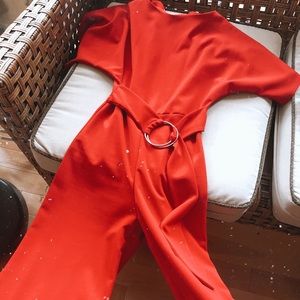 Red stylish jumpsuit❤️